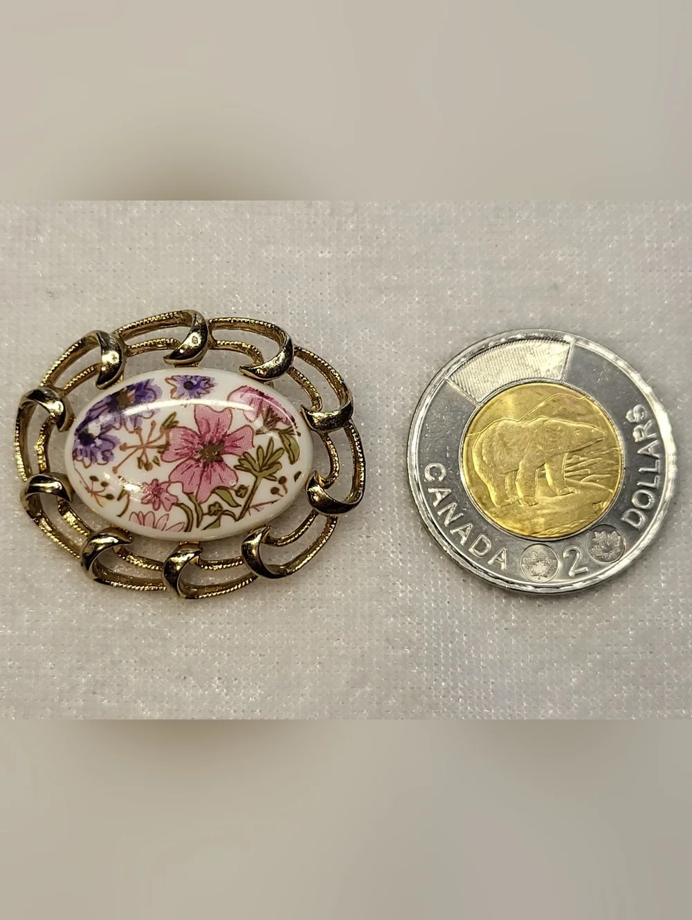 Vintage 60s Sarah Coventry Floral Brooch / Pin - Picture 3 of 3